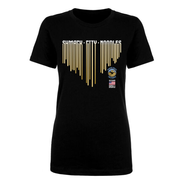 LETTERING NOODLES - PREMIUM WOMEN'S FITTED T-SHIRT - BLACK - 83B9EH Thumbnail