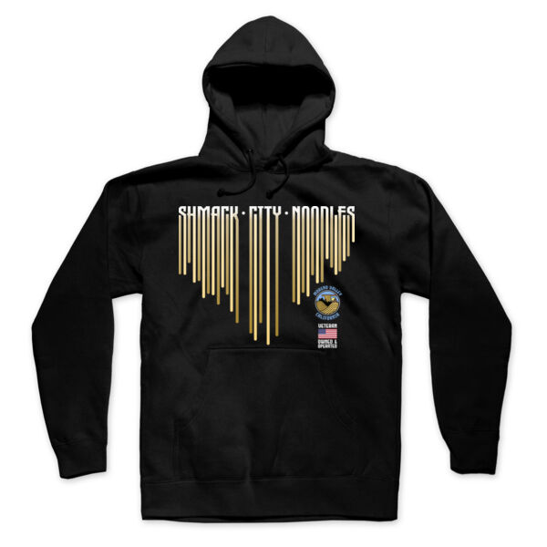 LETTERING NOODLES - PREMIUM MEN'S/UNISEX PULLOVER HOODIE - BLACK - Z4JGYE Thumbnail