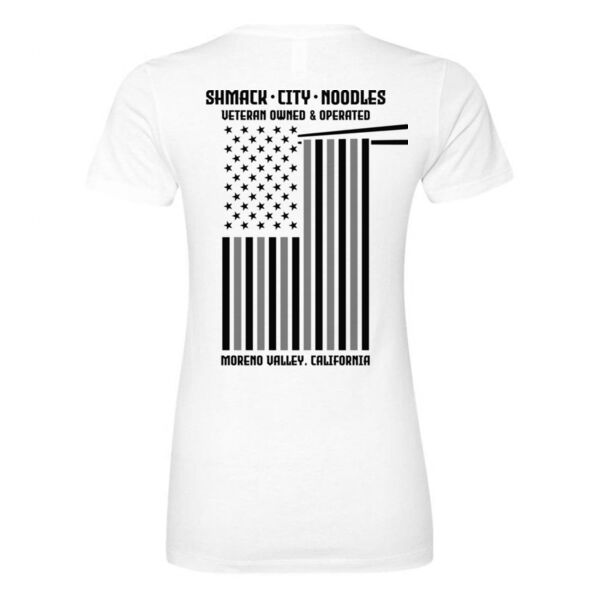 FLAG NOODLES - PREMIUM WOMEN'S FITTED T-SHIRT - WHITE - S5ZMFC Thumbnail