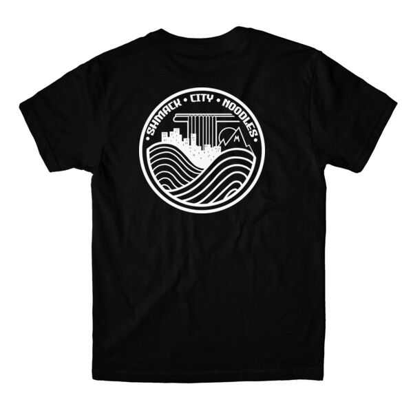 SIMPLE TEXT FRONT AND BACK - PREMIUM MEN'S/UNISEX T-SHIRT - BLACK - JC1T73 Thumbnail