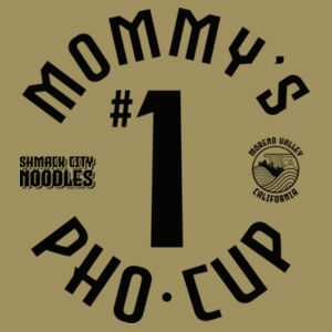 MOMMY'S #1 PHO CUP - PREMIUM WOMEN'S FITTED T-SHIRT - OD GREEN - BGN4TM Design