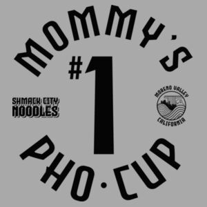 MOMMY'S #1 PHO CUP FRONT & BACK - PREMIUM MEN'S/UNISEX T-SHIRT - LIGHT GRAY HEATHER - 4WBFA2 Design