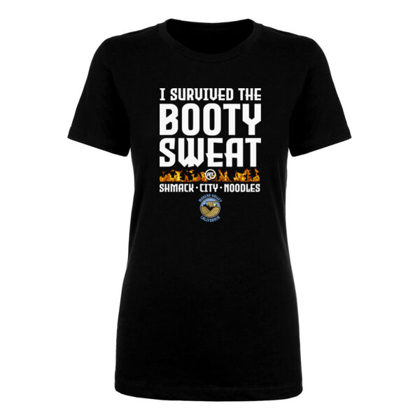 BOOTY SWEAT - PREMIUM WOMEN'S FITTED T-SHIRT - BLACK - MDUJYT Thumbnail